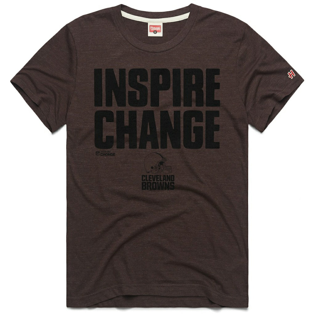 Cleveland Browns  Homage Unisex 2024 Inspire Change Tri-Blend T-Shirt