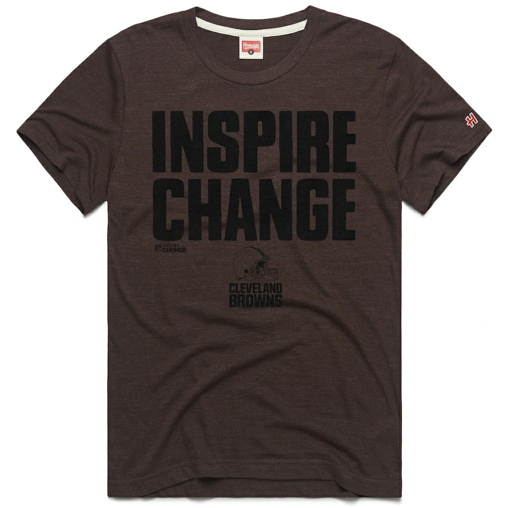 Cleveland Browns  Homage Unisex 2024 Inspire Change Tri-Blend T-Shirt