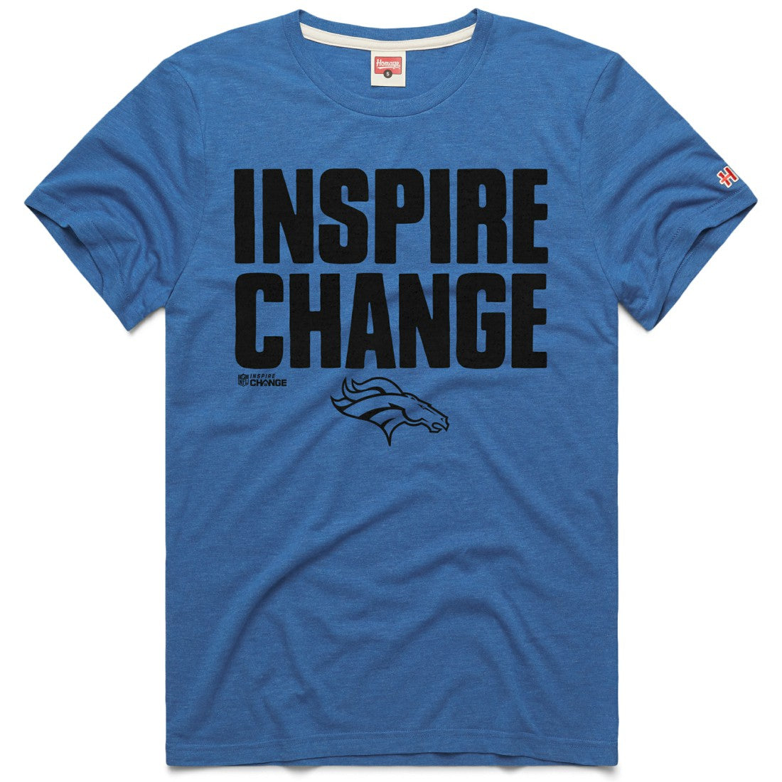 Denver Broncos  Homage Unisex 2024 Inspire Change Tri-Blend T-Shirt
