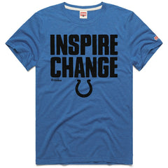 Indianapolis Colts  Homage Unisex 2024 Inspire Change Tri-Blend T-Shirt