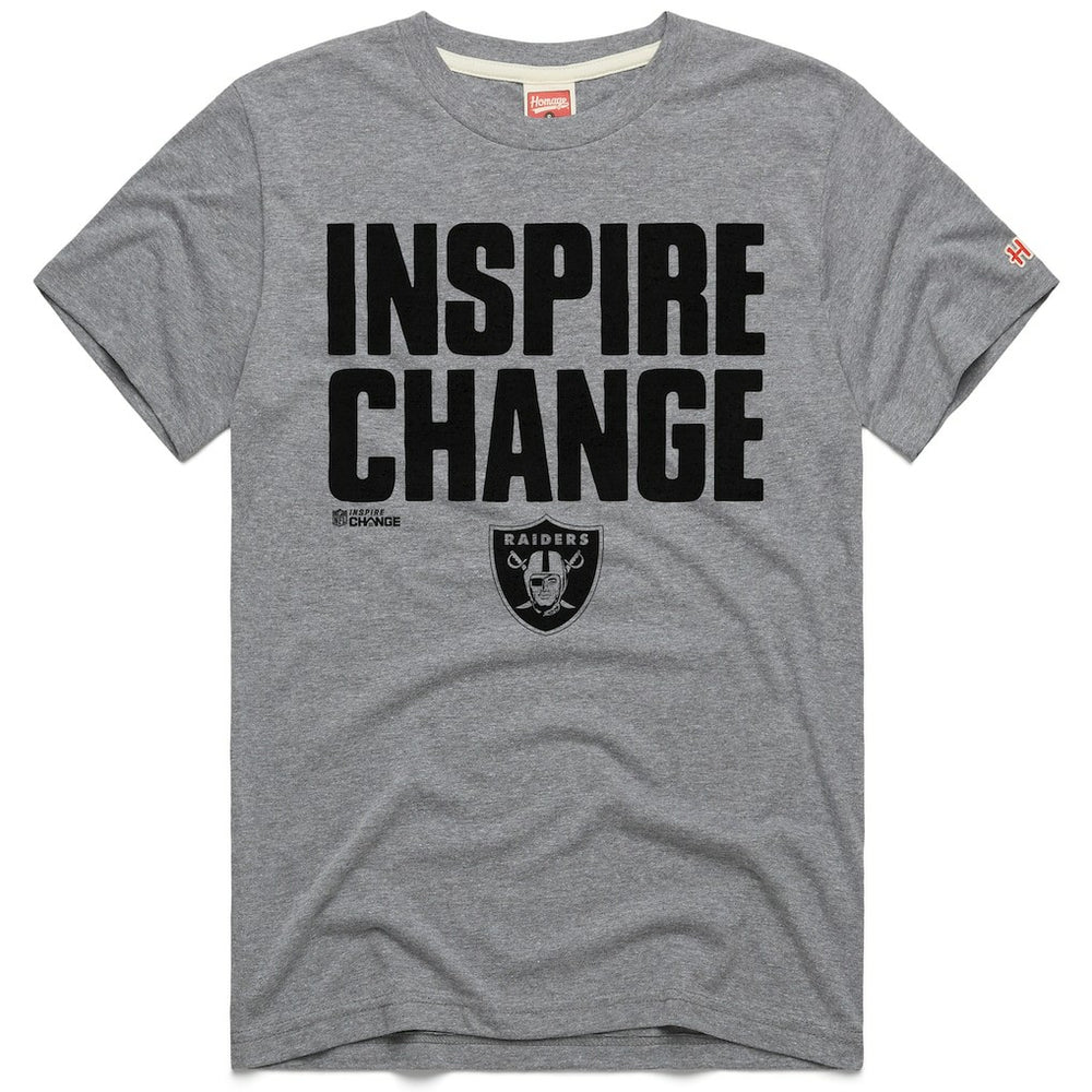 Las Vegas Raiders  Homage Unisex 2024 Inspire Change Tri-Blend T-Shirt