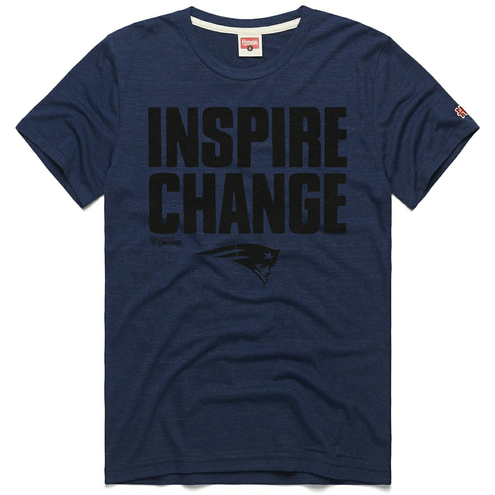 New England Patriots  Homage Unisex 2024 Inspire Change Tri-Blend T-Shirt