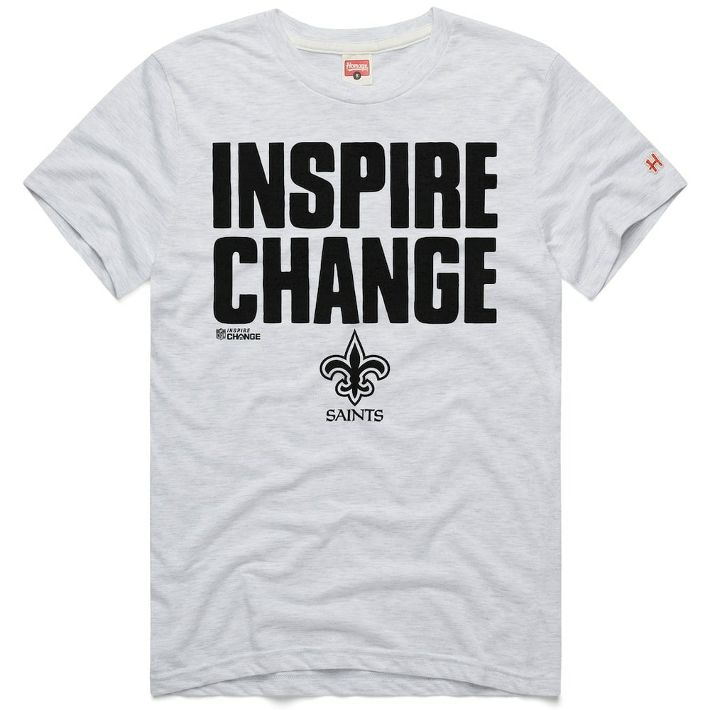 New Orleans Saints  Homage Unisex 2024 Inspire Change Tri-Blend T-Shirt