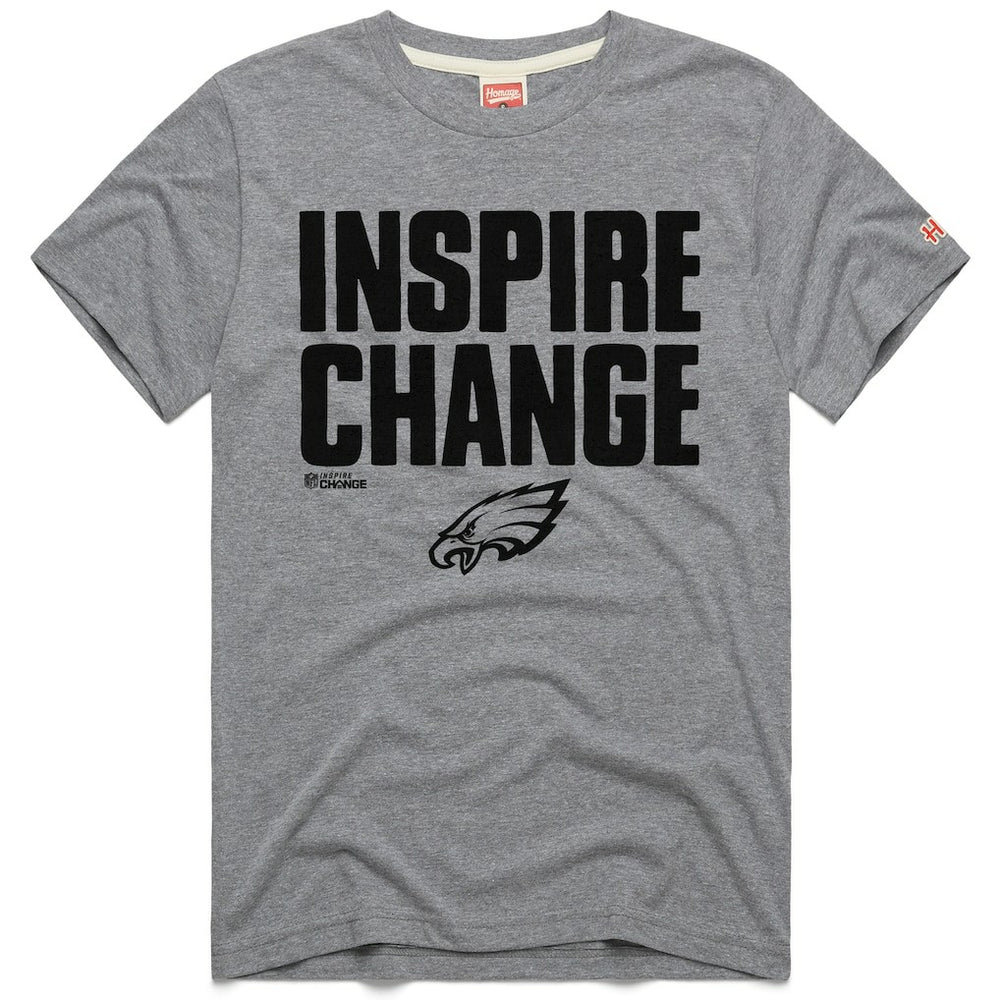 Philadelphia Eagles  Homage Unisex 2024 Inspire Change Tri-Blend T-Shirt