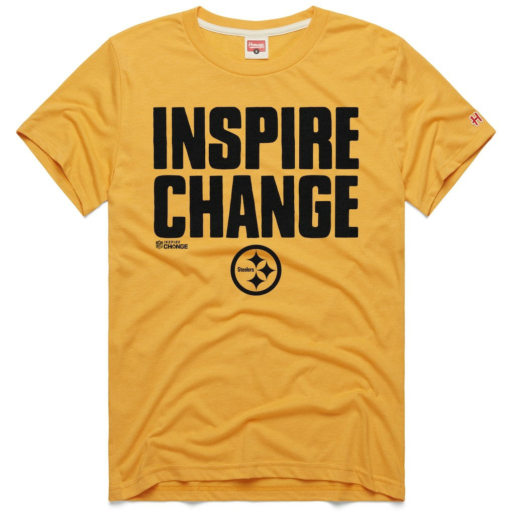 Pittsburgh Steelers  Homage Unisex 2024 Inspire Change Tri-Blend T-Shirt