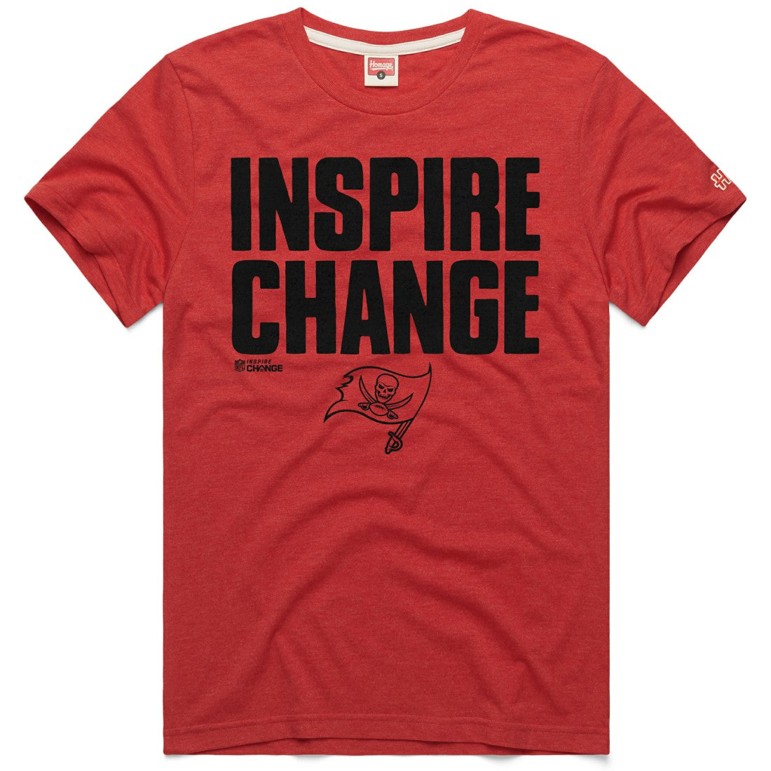 Tampa Bay Buccaneers  Homage Unisex 2024 Inspire Change Tri-Blend T-Shirt