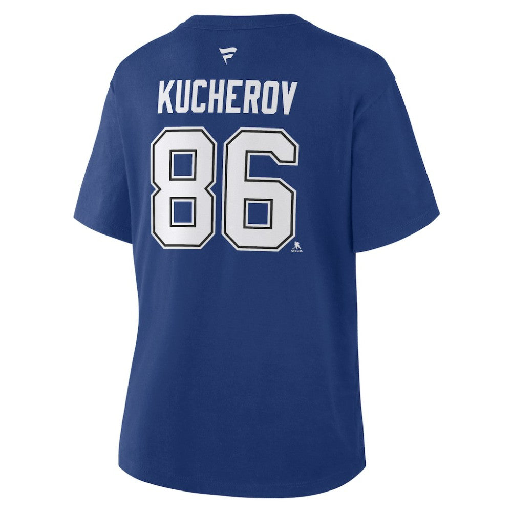 Nikita Kucherov Tampa Bay Lightning Fanatics Women's Authentic Stack Name & Number T-Shirt Online