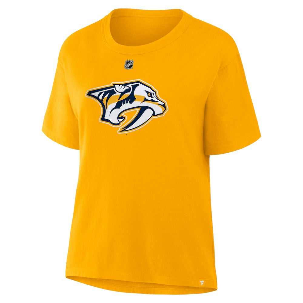 Filip Forsberg Nashville Predators Fanatics Women's Authentic Stack Name & Number T-Shirt Sale