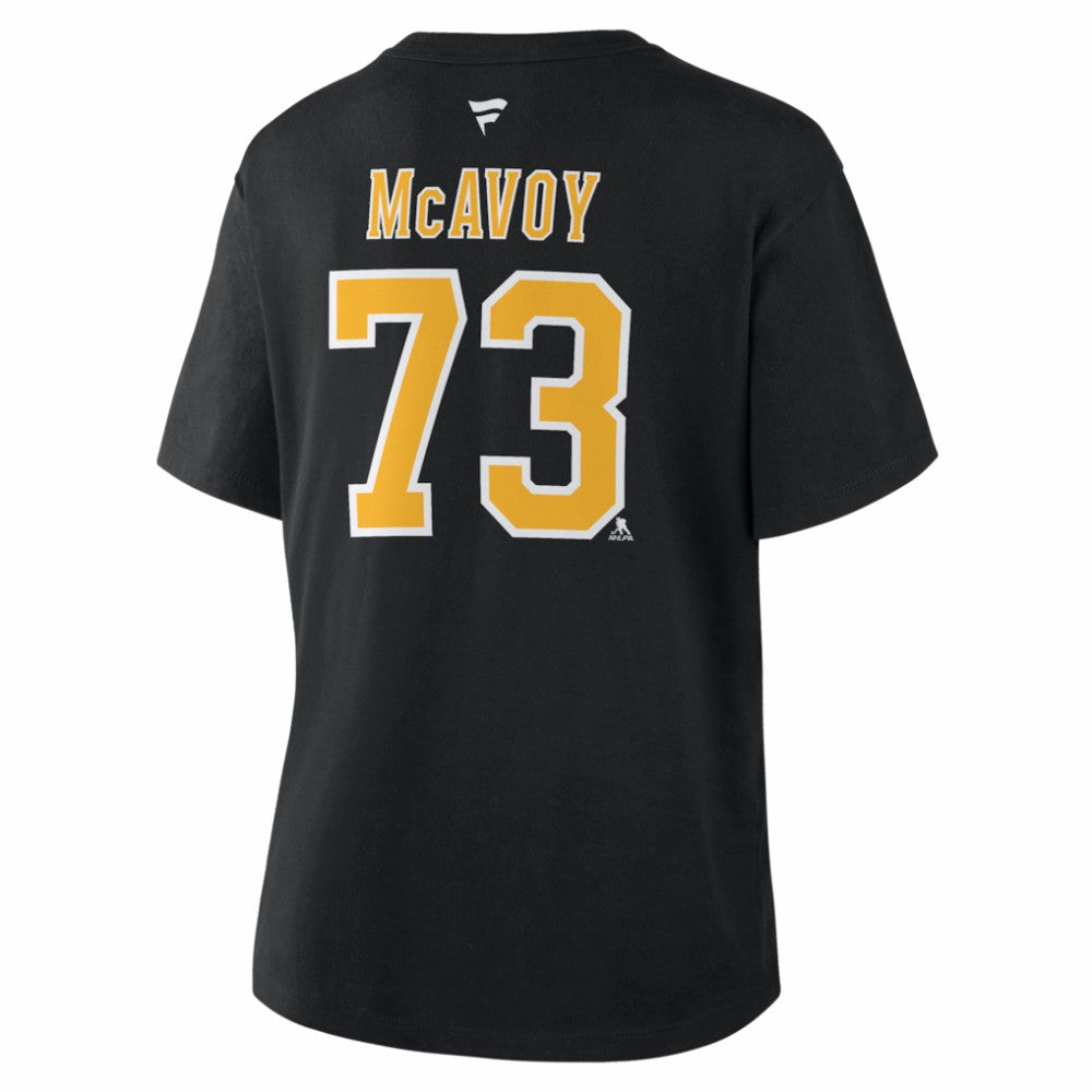 Charlie McAvoy Boston Bruins Fanatics Women's Authentic Stack Name & Number T-Shirt Discount