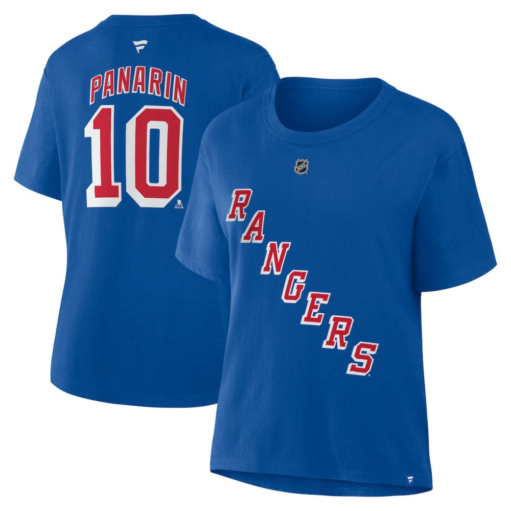 Artemi Panarin New York Rangers Fanatics Women's Authentic Stack Name & Number T-Shirt Discount