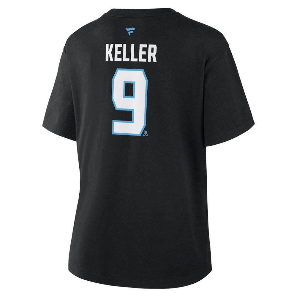 Clayton Keller Utah Mammoth Fanatics Women's Authentic Stack Name & Number T-Shirt Outlet