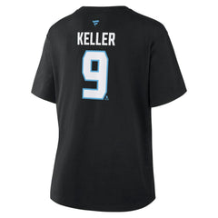 Clayton Keller Utah Mammoth Fanatics Women's Authentic Stack Name & Number T-Shirt Outlet