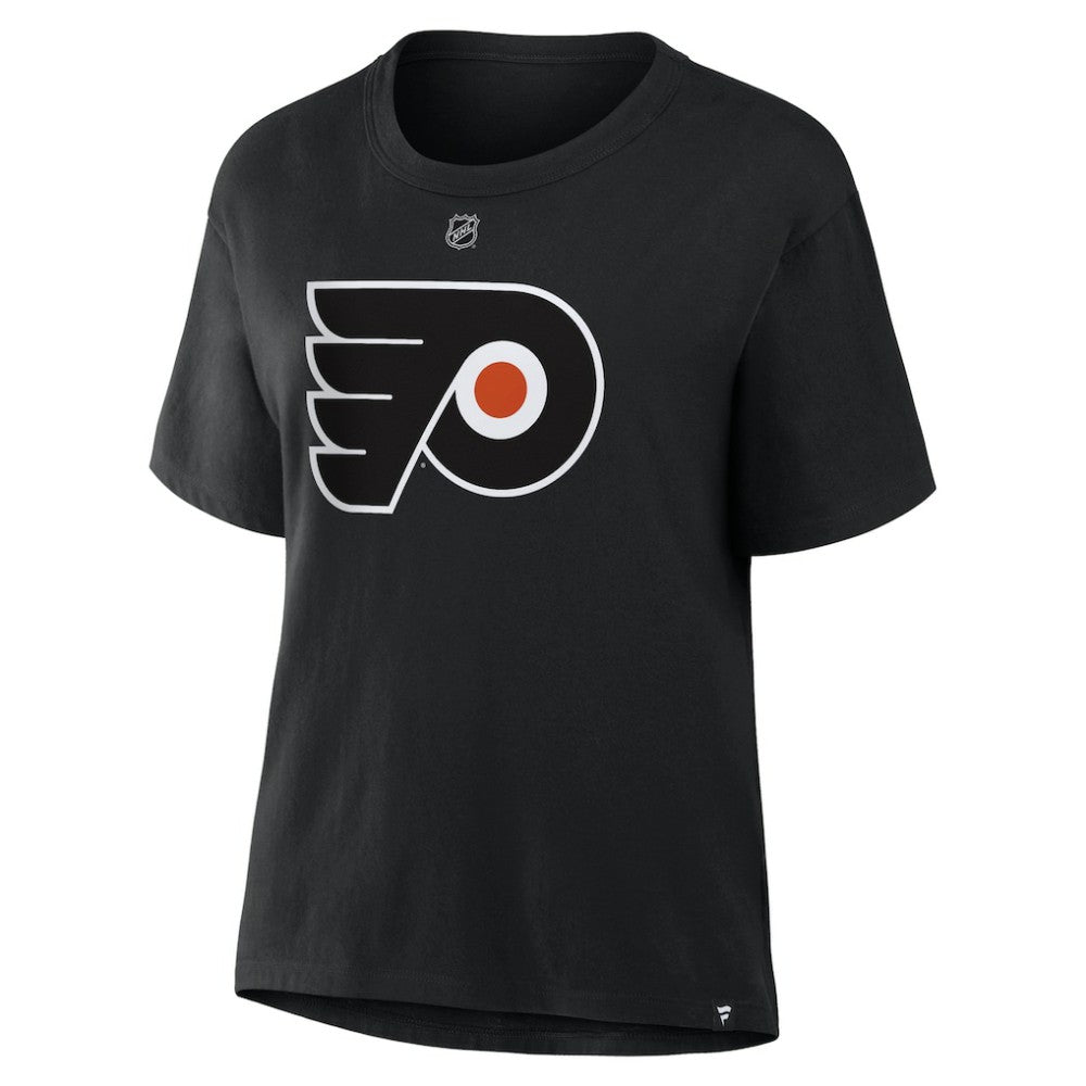 Matvei Michkov Philadelphia Flyers Fanatics Women's Authentic Stack Name & Number T-Shirt Outlet