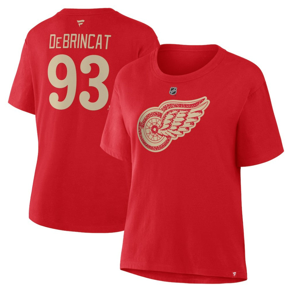 Alex DeBrincat Detroit Red Wings Fanatics Women's Authentic Stack Name & Number T-Shirt Discount