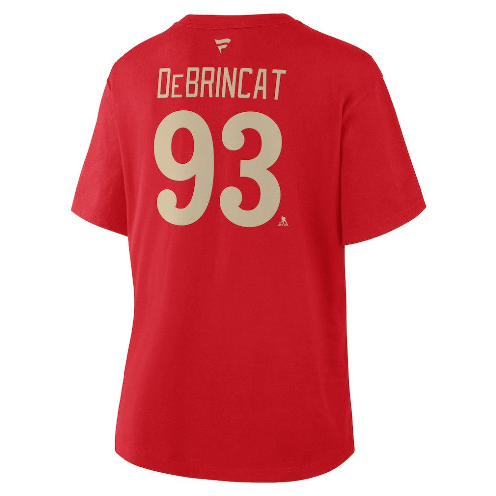 Alex DeBrincat Detroit Red Wings Fanatics Women's Authentic Stack Name & Number T-Shirt Discount