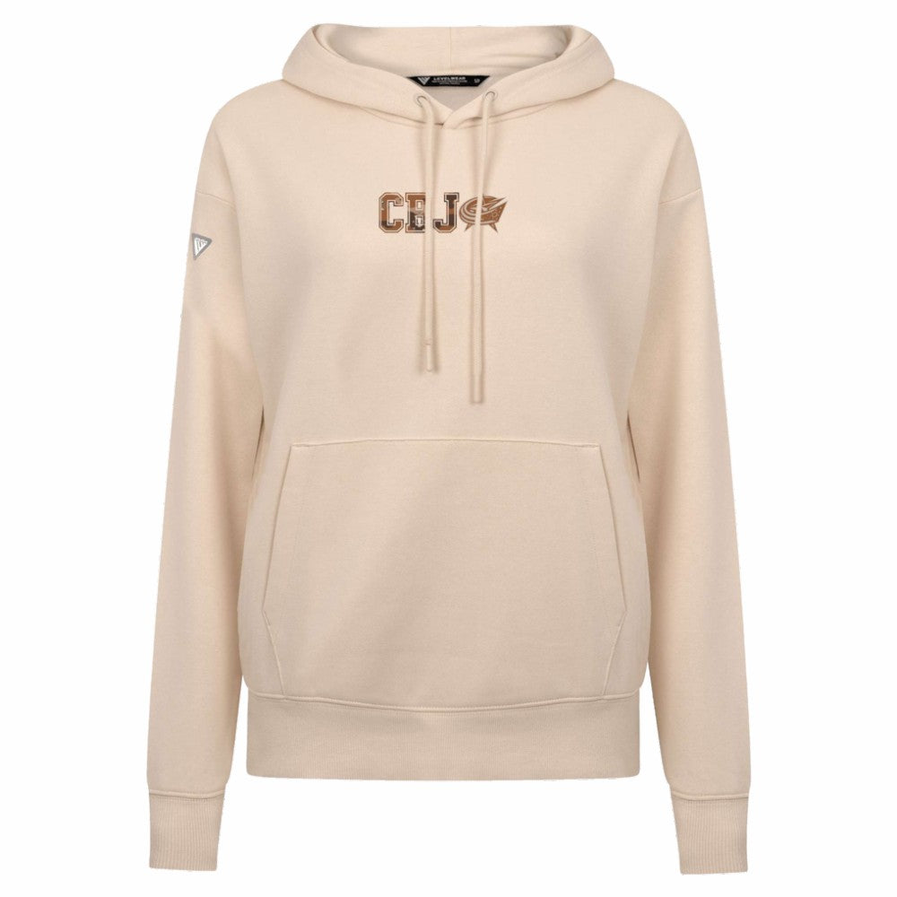 Columbus Blue Jackets Levelwear Women's Desert Camo Adorn Battalion Pullover Hoodie On Sale