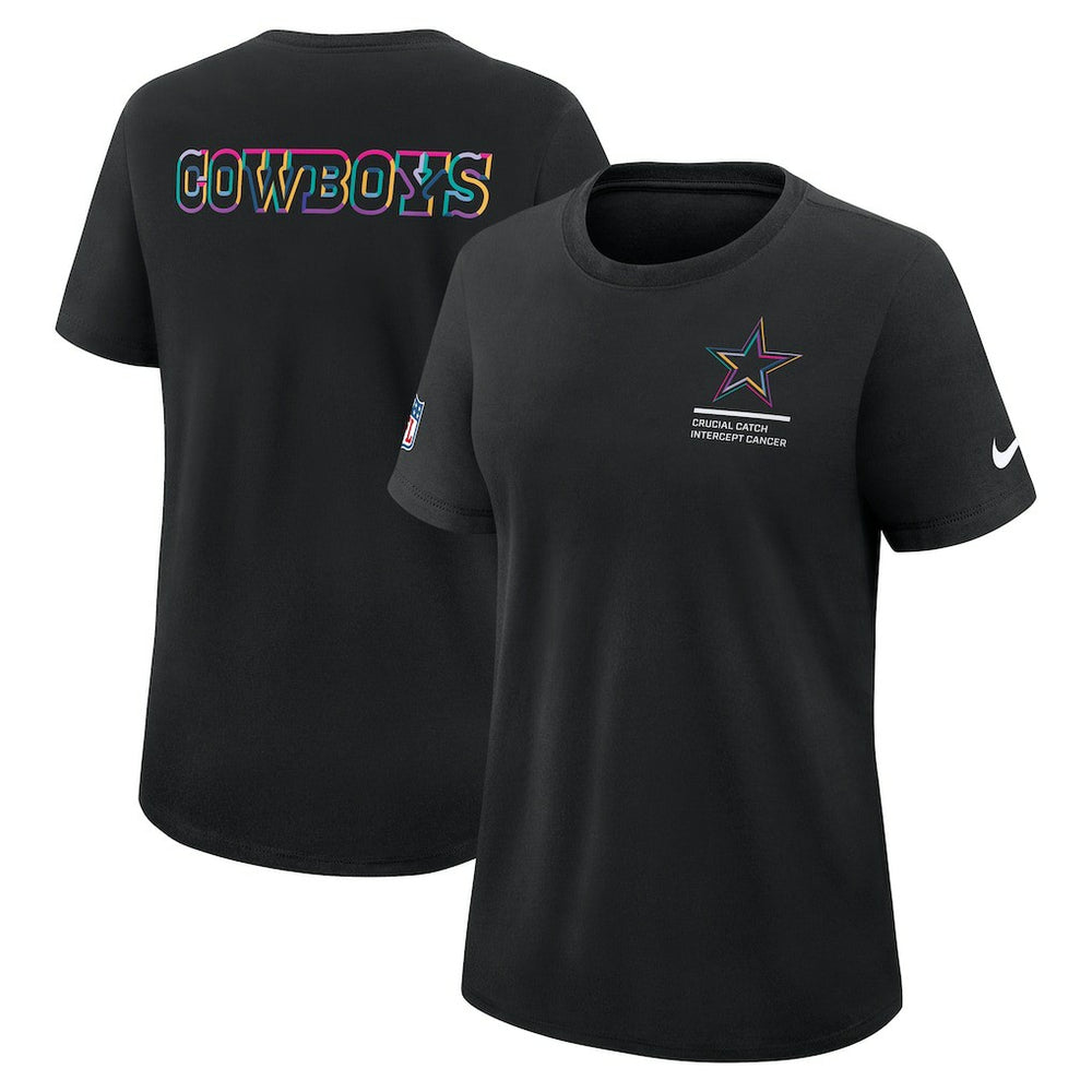 Dallas Cowboys Nike Women's 2025 NFL Crucial Catch Tri-Blend Dri-FIT T-Shirt