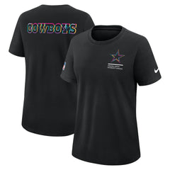 Dallas Cowboys Nike Women's 2025 NFL Crucial Catch Tri-Blend Dri-FIT T-Shirt