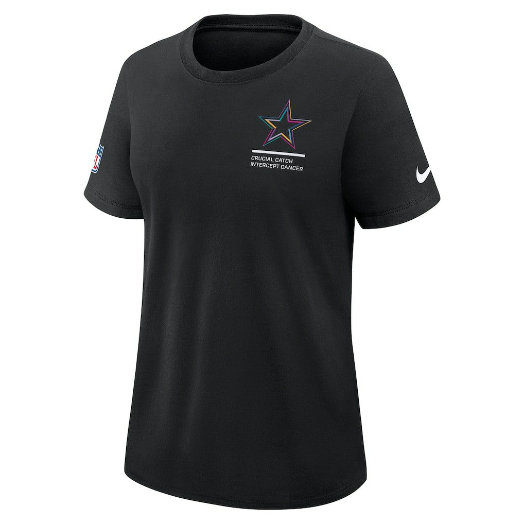 Dallas Cowboys Nike Women's 2025 NFL Crucial Catch Tri-Blend Dri-FIT T-Shirt