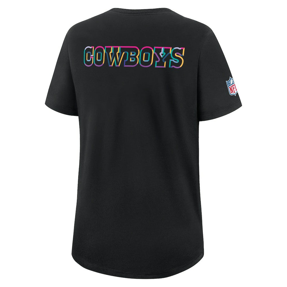 Dallas Cowboys Nike Women's 2025 NFL Crucial Catch Tri-Blend Dri-FIT T-Shirt