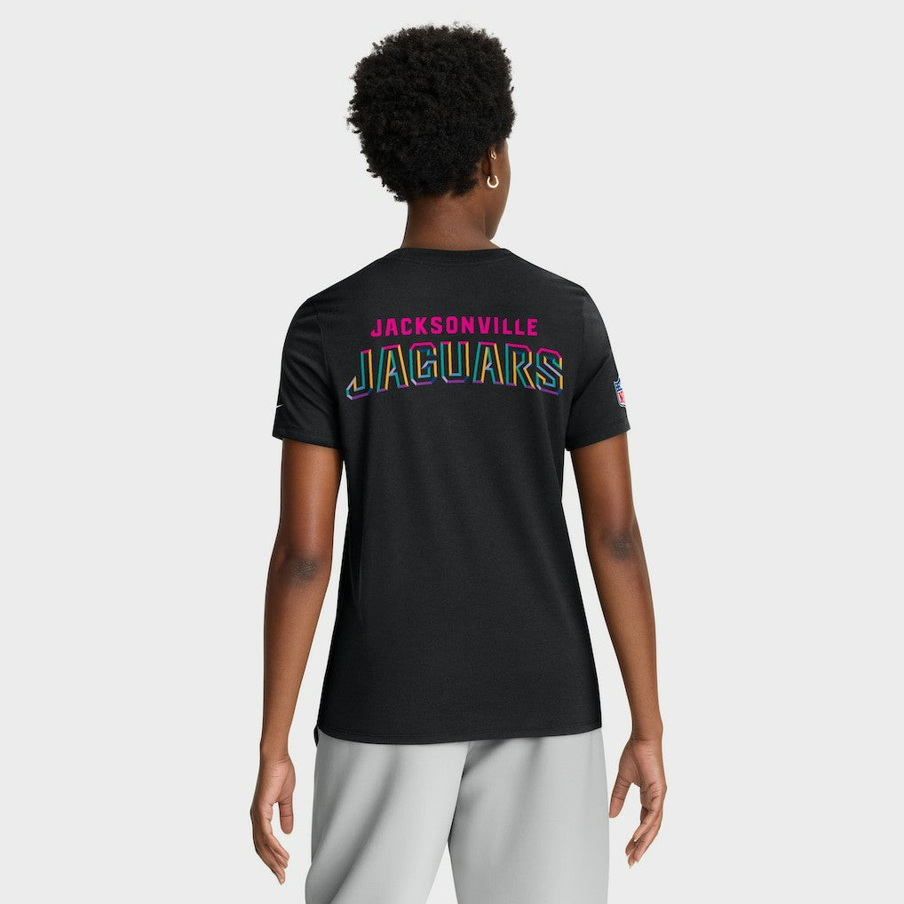 Jacksonville Jaguars Nike Women's 2025 NFL Crucial Catch Tri-Blend Dri-FIT T-Shirt