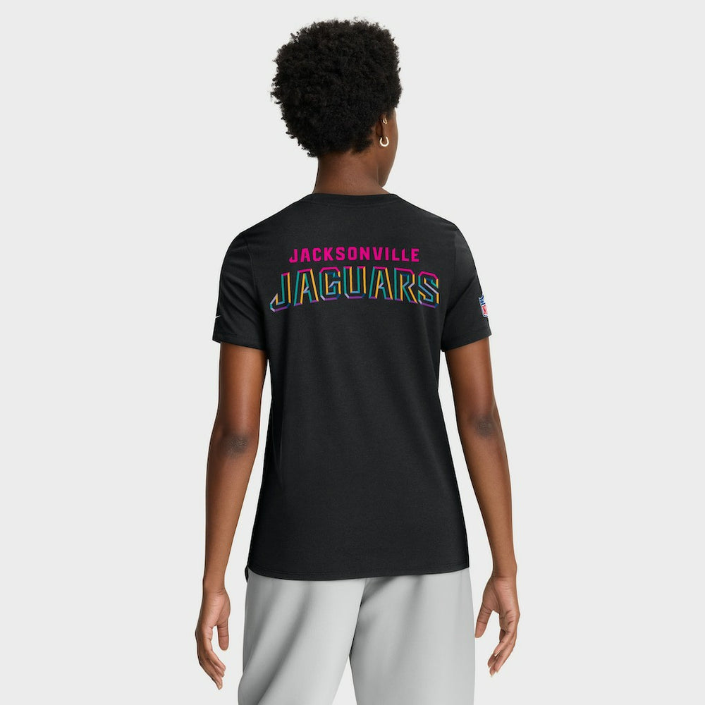 Jacksonville Jaguars Nike Women's 2025 NFL Crucial Catch Tri-Blend Dri-FIT T-Shirt