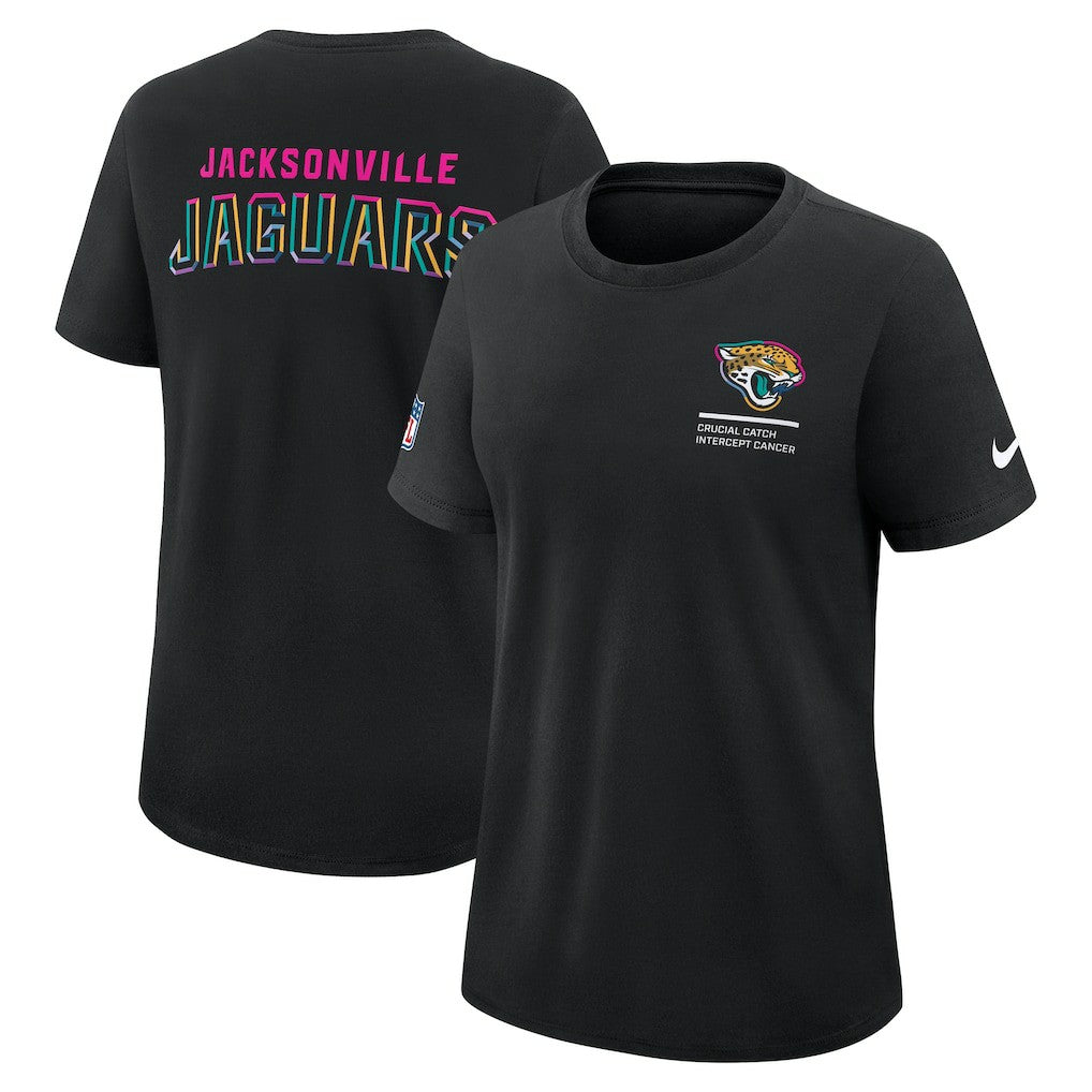 Jacksonville Jaguars Nike Women's 2025 NFL Crucial Catch Tri-Blend Dri-FIT T-Shirt