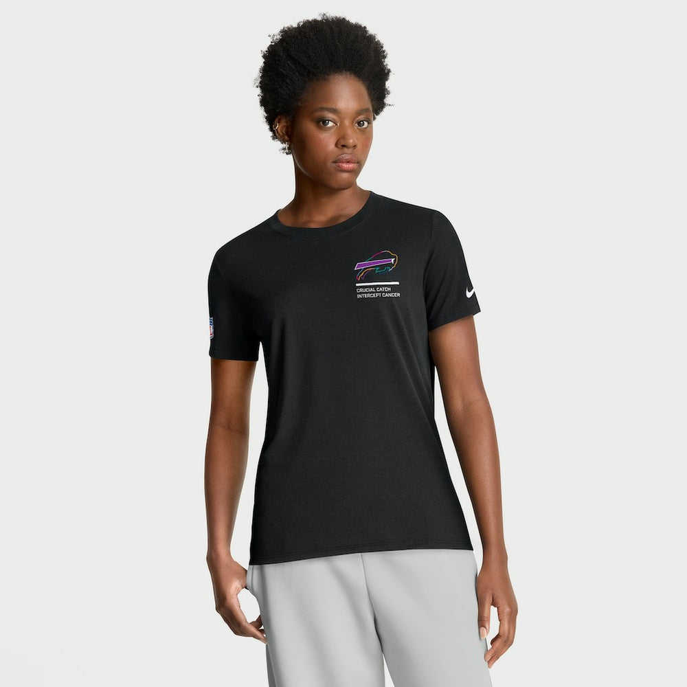 Buffalo Bills Nike Women's 2025 NFL Crucial Catch Tri-Blend Dri-FIT T-Shirt