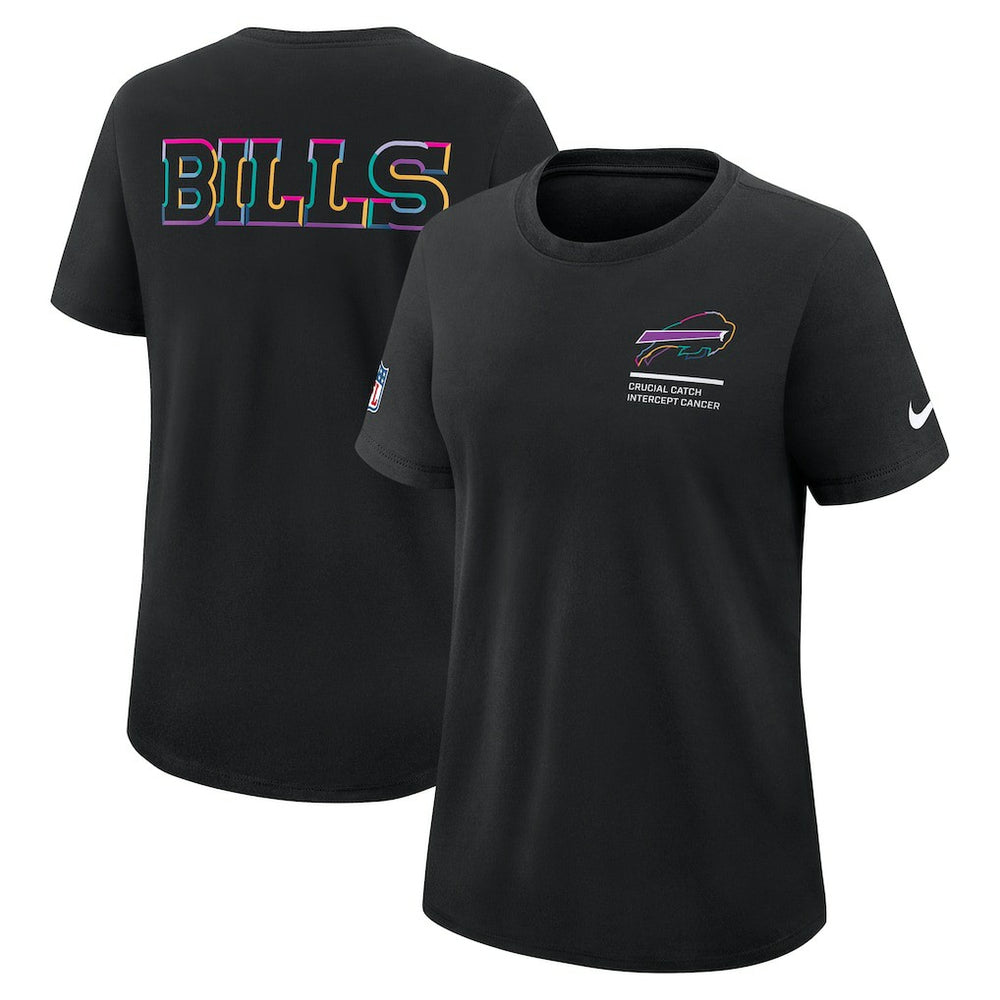 Buffalo Bills Nike Women's 2025 NFL Crucial Catch Tri-Blend Dri-FIT T-Shirt