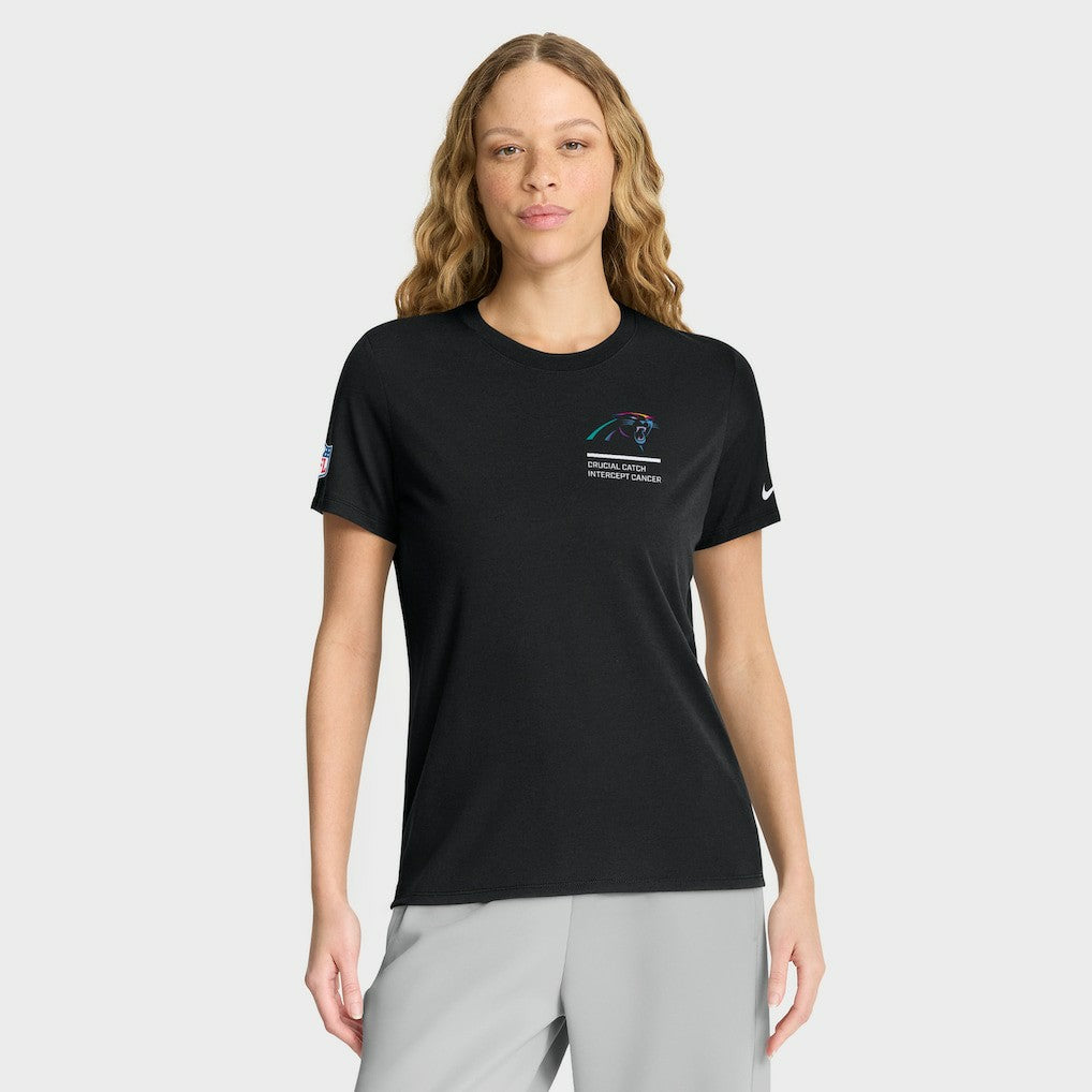Carolina Panthers Nike Women's 2025 NFL Crucial Catch Tri-Blend Dri-FIT T-Shirt