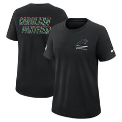 Carolina Panthers Nike Women's 2025 NFL Crucial Catch Tri-Blend Dri-FIT T-Shirt