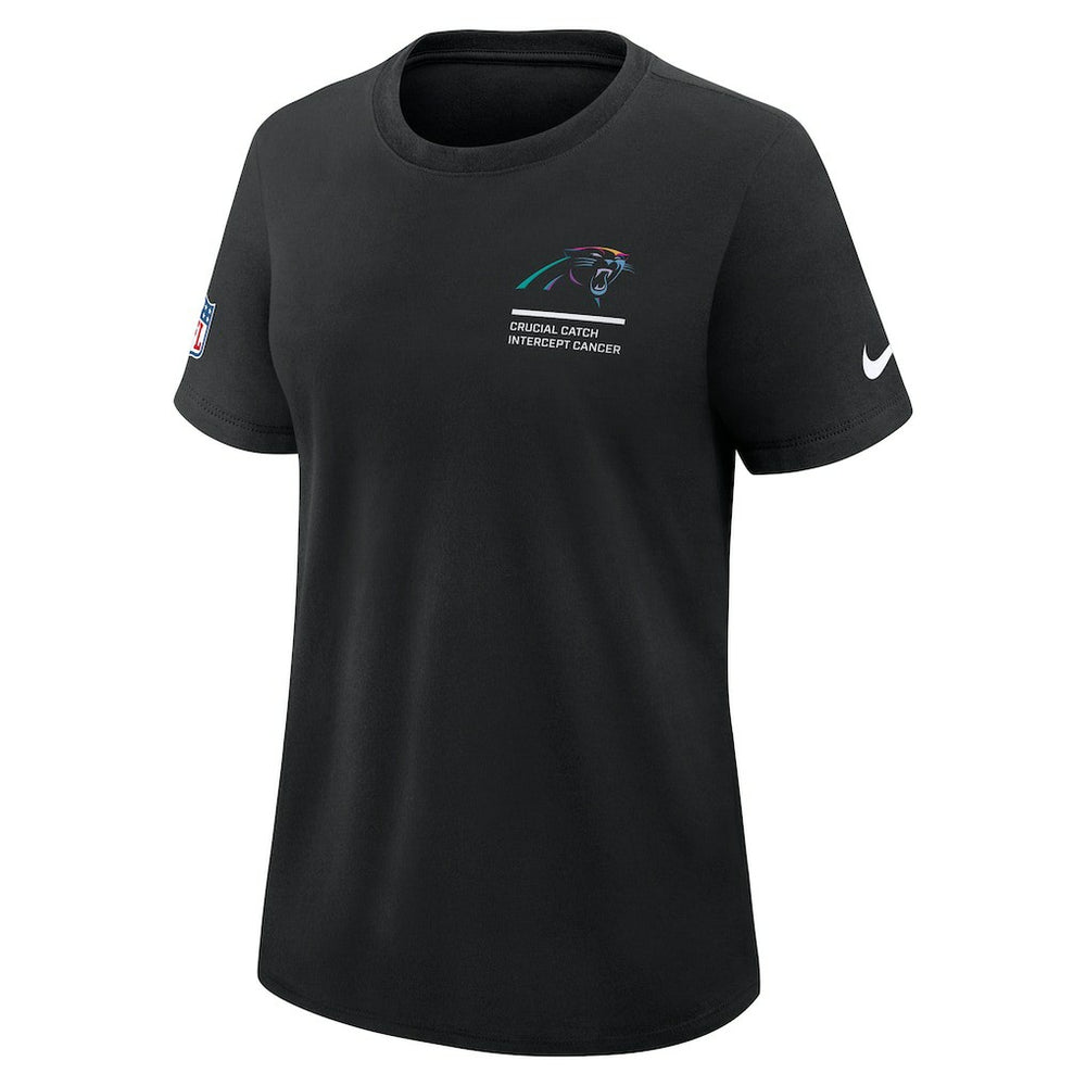 Carolina Panthers Nike Women's 2025 NFL Crucial Catch Tri-Blend Dri-FIT T-Shirt