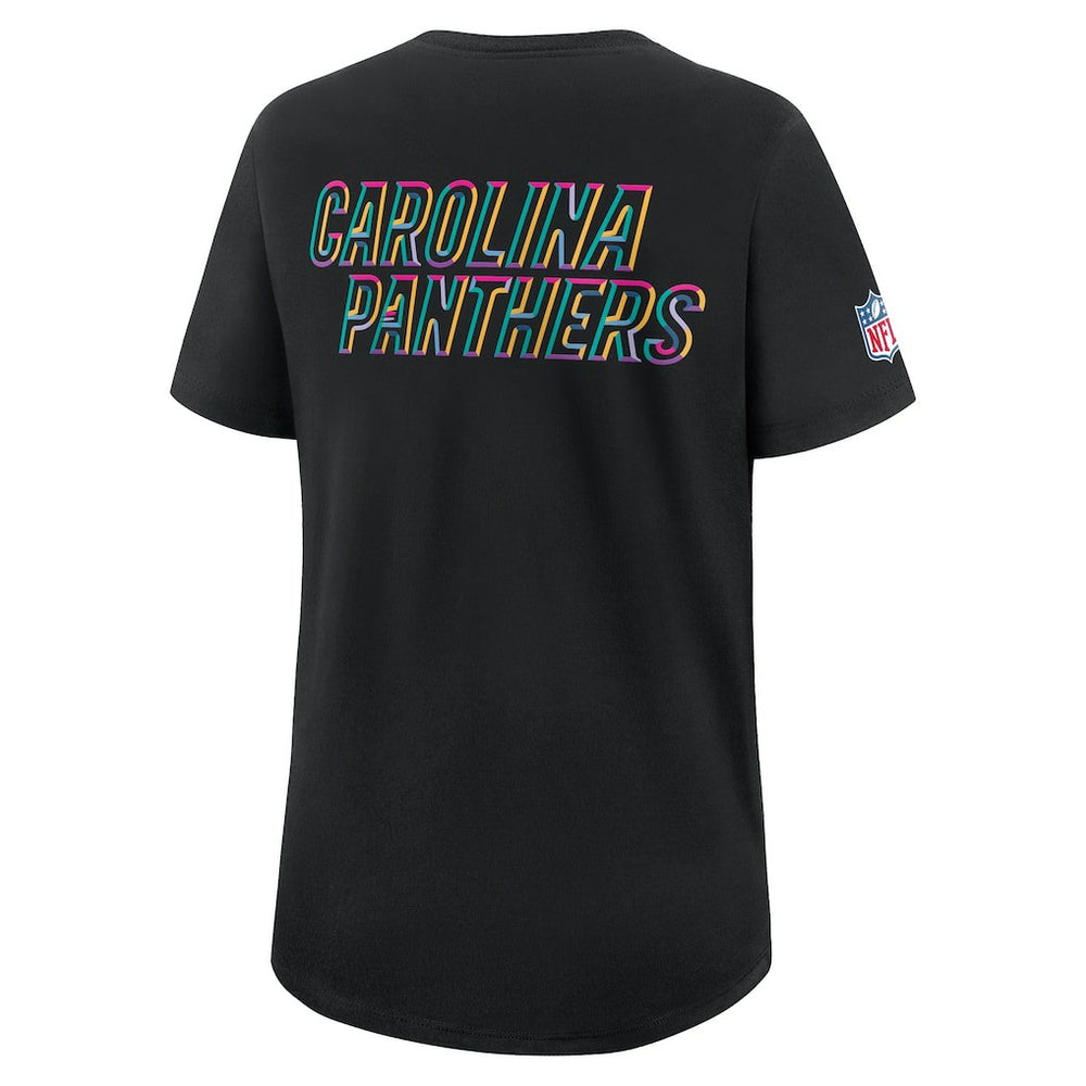 Carolina Panthers Nike Women's 2025 NFL Crucial Catch Tri-Blend Dri-FIT T-Shirt