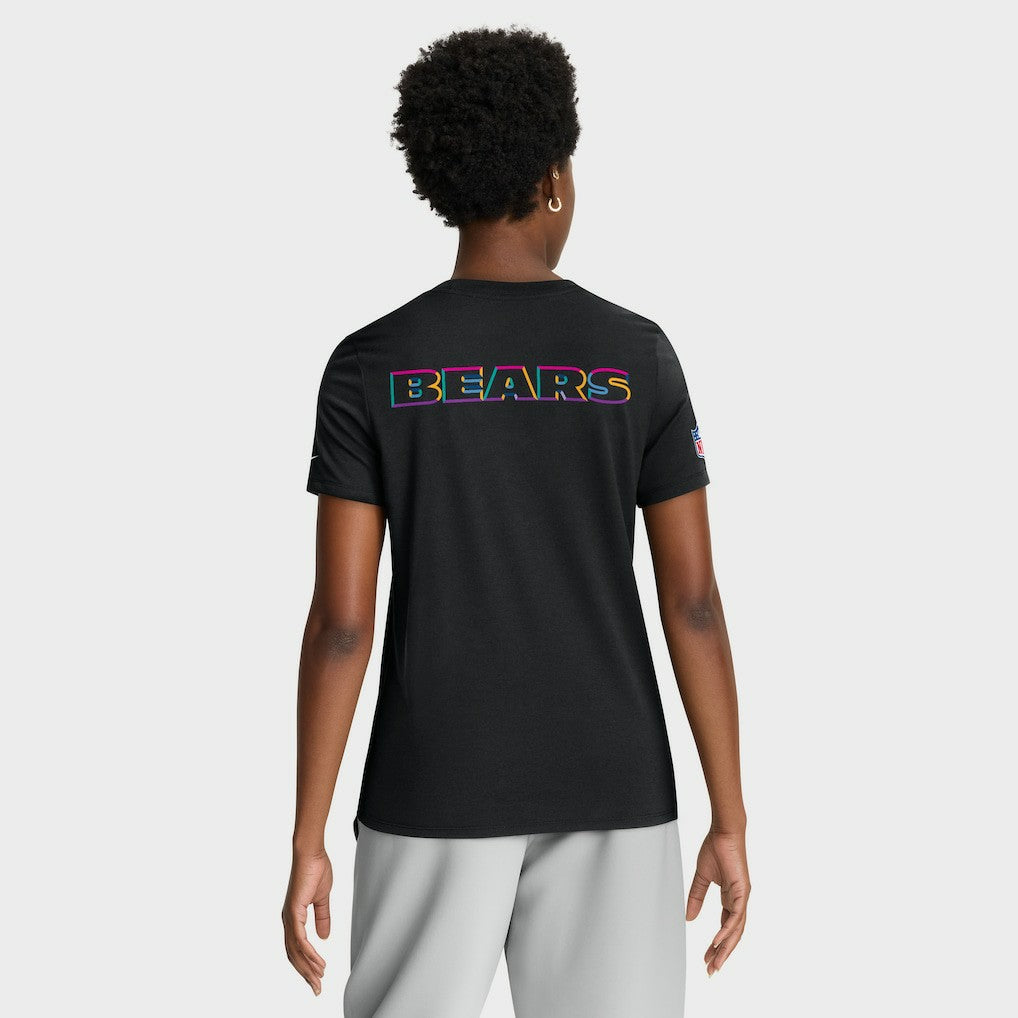 Chicago Bears Nike Women's 2025 NFL Crucial Catch Tri-Blend Dri-FIT T-Shirt