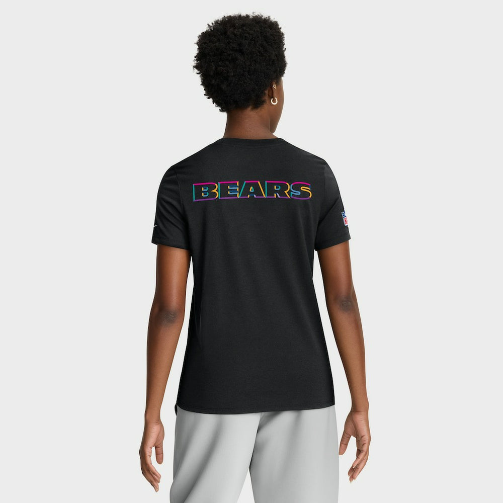 Chicago Bears Nike Women's 2025 NFL Crucial Catch Tri-Blend Dri-FIT T-Shirt