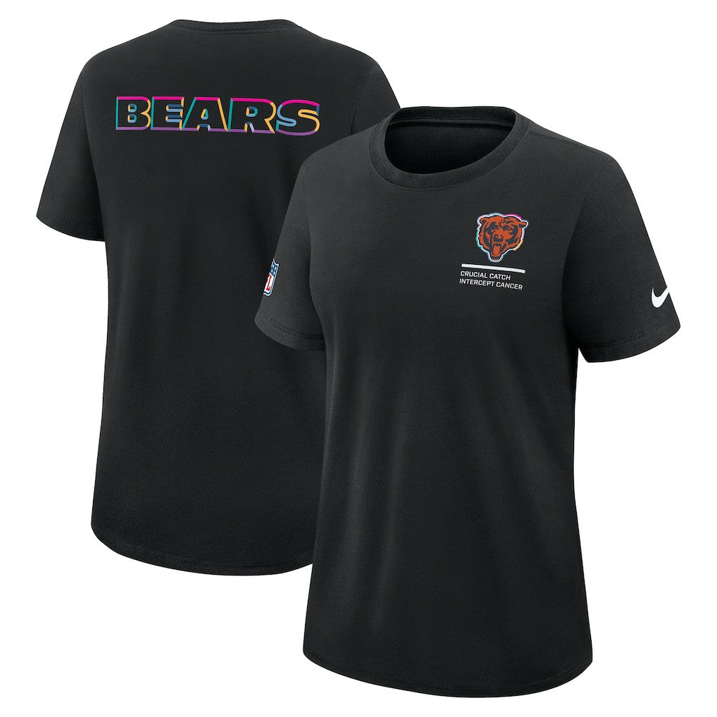 Chicago Bears Nike Women's 2025 NFL Crucial Catch Tri-Blend Dri-FIT T-Shirt