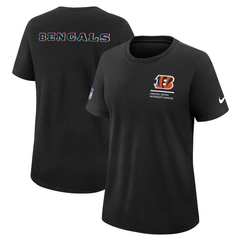 Cincinnati Bengals Nike Women's 2025 NFL Crucial Catch Tri-Blend Dri-FIT T-Shirt