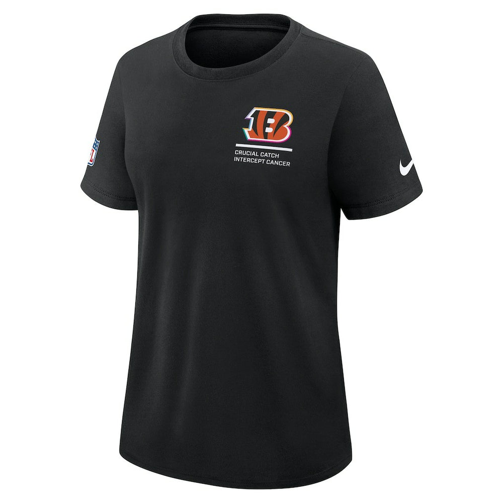 Cincinnati Bengals Nike Women's 2025 NFL Crucial Catch Tri-Blend Dri-FIT T-Shirt