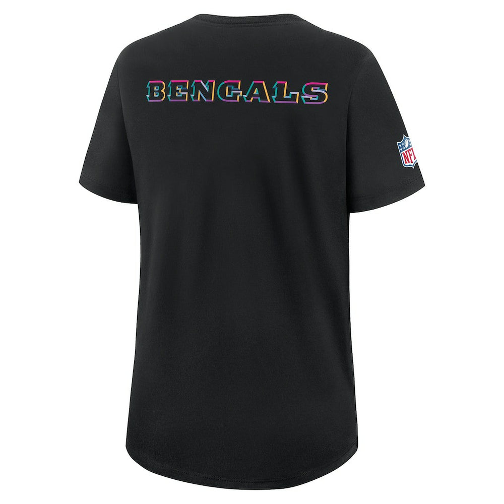 Cincinnati Bengals Nike Women's 2025 NFL Crucial Catch Tri-Blend Dri-FIT T-Shirt