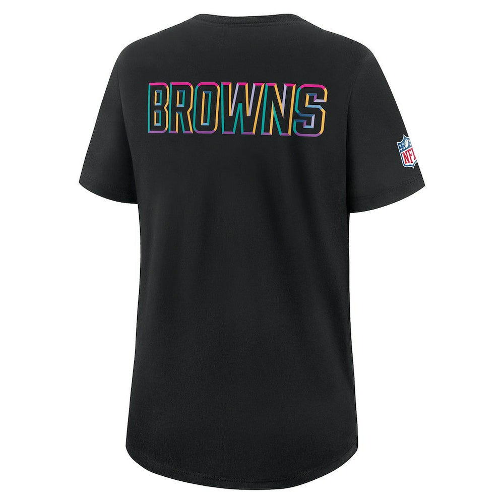 Cleveland Browns Nike Women's 2025 NFL Crucial Catch Tri-Blend Dri-FIT T-Shirt