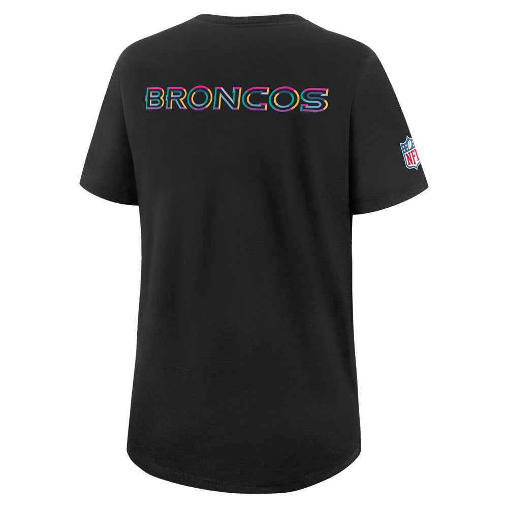 Denver Broncos Nike Women's 2025 NFL Crucial Catch Tri-Blend Dri-FIT T-Shirt