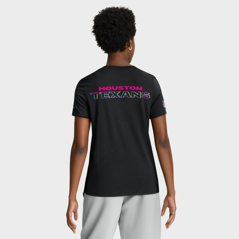 Houston Texans Nike Women's 2025 NFL Crucial Catch Tri-Blend Dri-FIT T-Shirt