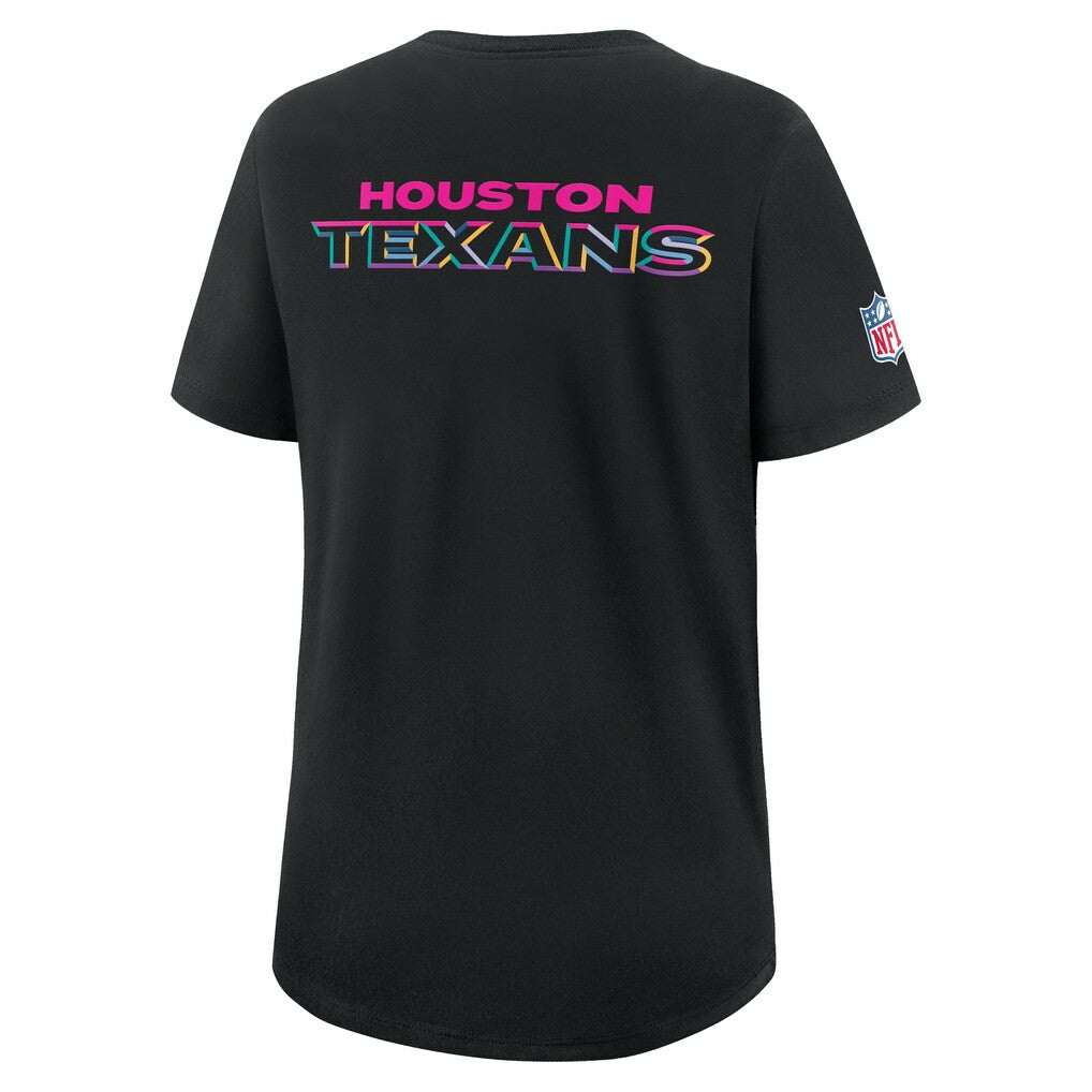 Houston Texans Nike Women's 2025 NFL Crucial Catch Tri-Blend Dri-FIT T-Shirt