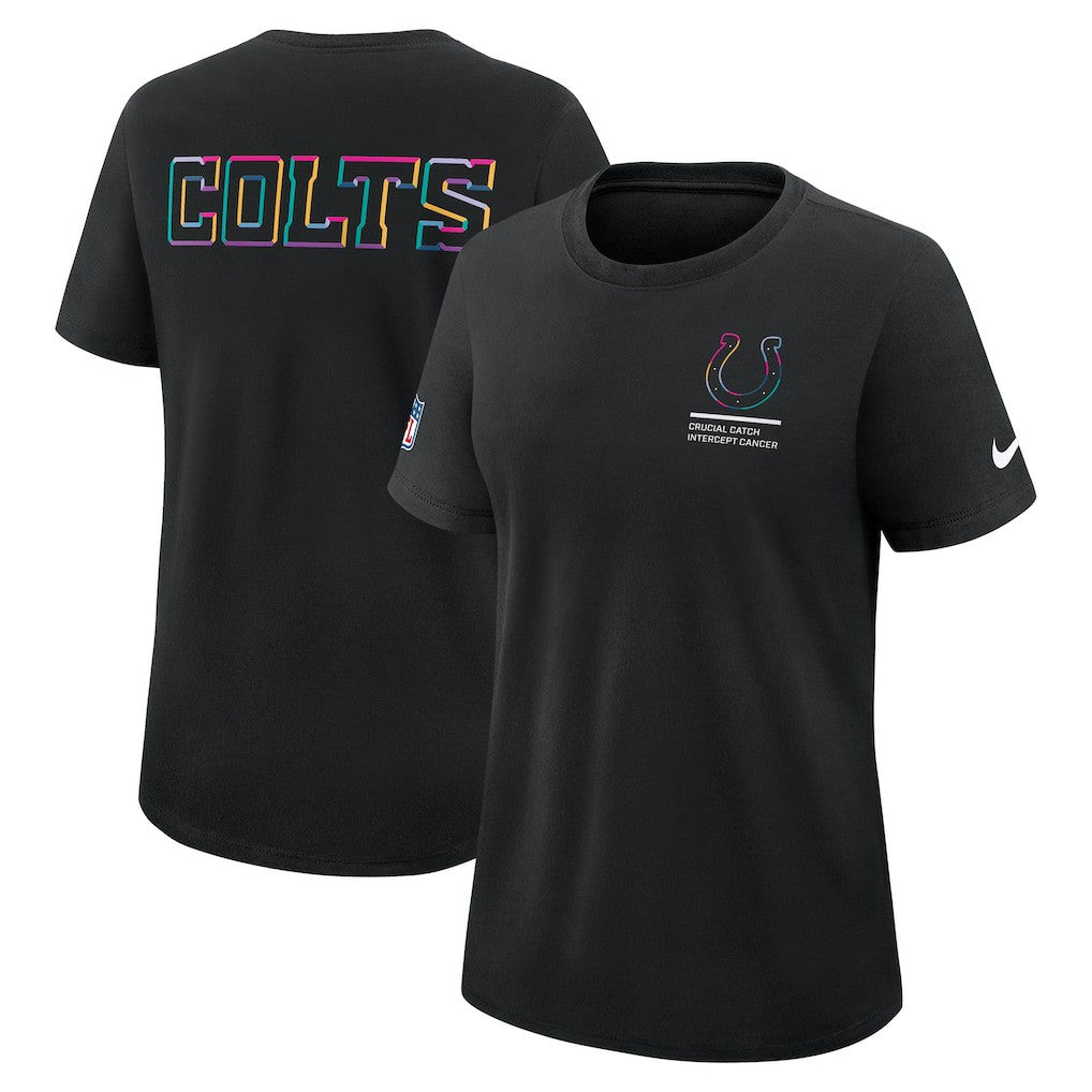 Indianapolis Colts Nike Women's 2025 NFL Crucial Catch Tri-Blend Dri-FIT T-Shirt