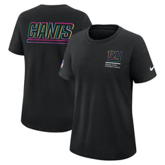New York Giants Nike Women's 2025 NFL Crucial Catch Tri-Blend Dri-FIT T-Shirt