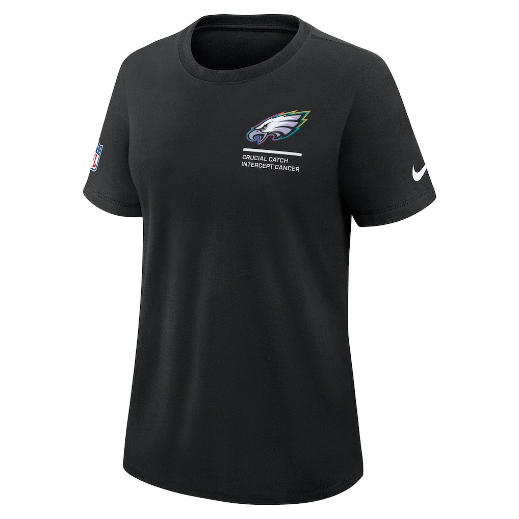 Philadelphia Eagles Nike Women's 2025 NFL Crucial Catch Tri-Blend Dri-FIT T-Shirt