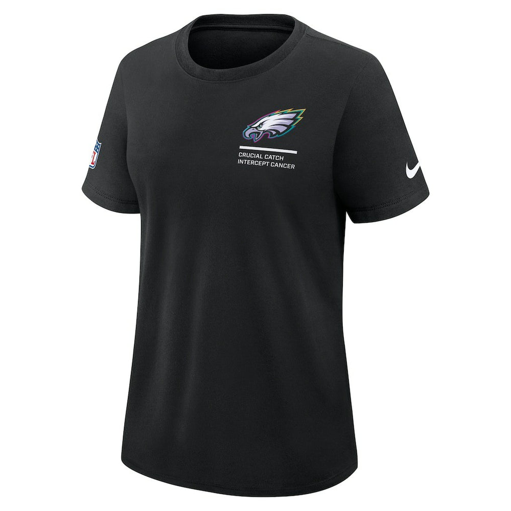 Philadelphia Eagles Nike Women's 2025 NFL Crucial Catch Tri-Blend Dri-FIT T-Shirt
