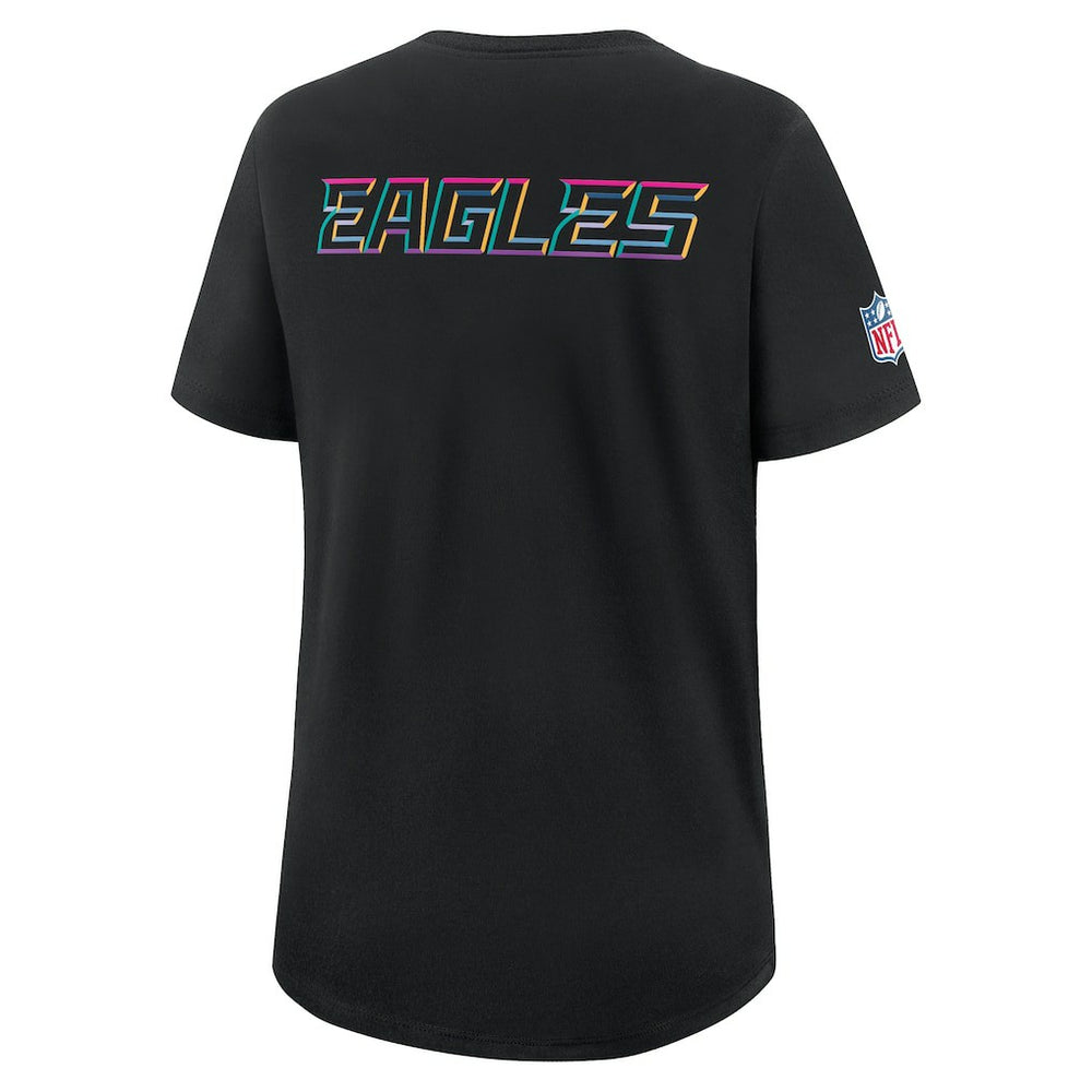 Philadelphia Eagles Nike Women's 2025 NFL Crucial Catch Tri-Blend Dri-FIT T-Shirt