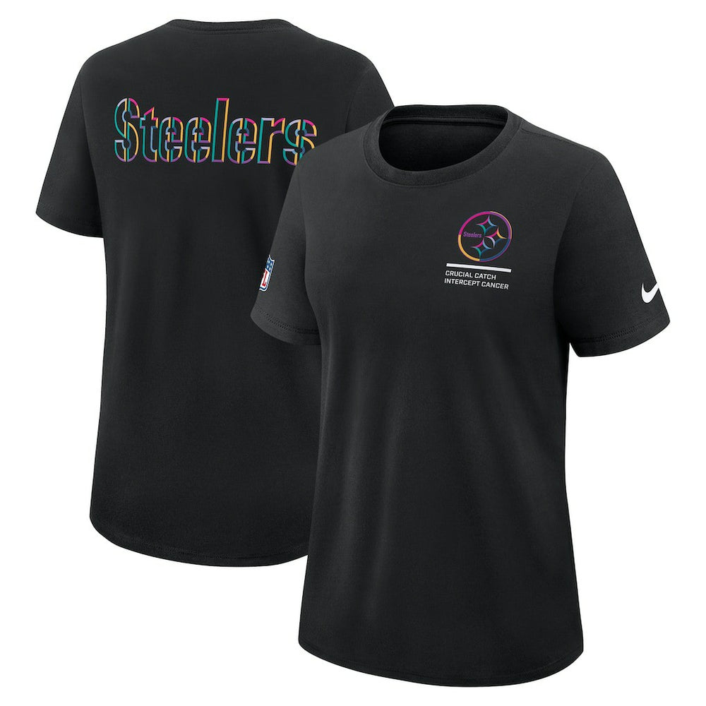 Pittsburgh Steelers Nike Women's 2025 NFL Crucial Catch Tri-Blend Dri-FIT T-Shirt