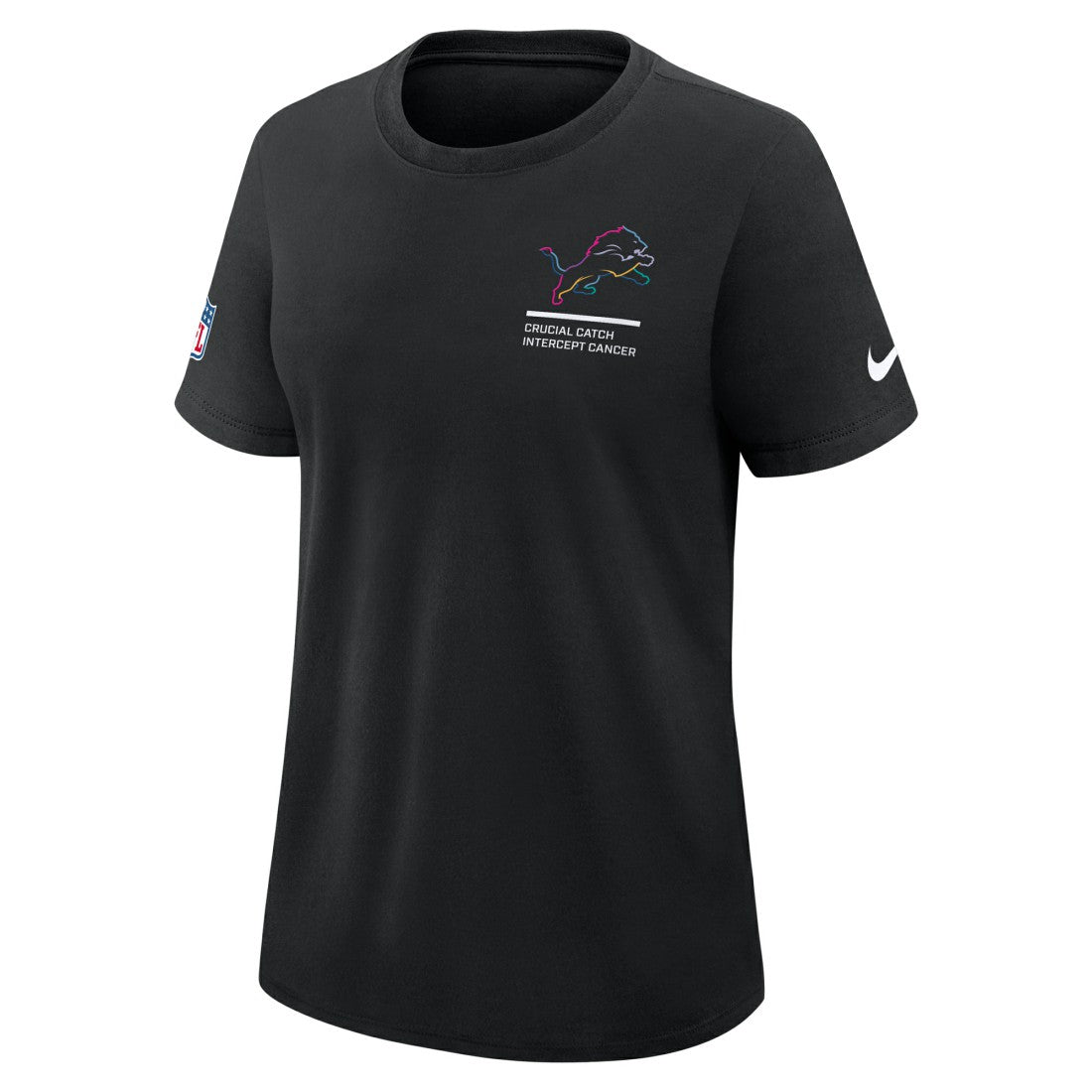 Detroit Lions Nike Women's 2025 NFL Crucial Catch Tri-Blend Dri-FIT T-Shirt